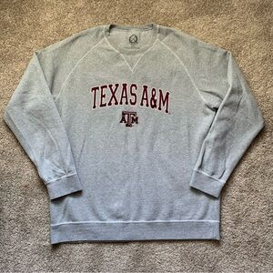 Campus Drive C/D Texas A&M ATM University Embroidered Gray Sweatshirt Size 2XL